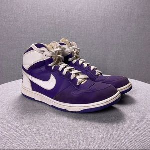 Nike Purple White Basketball Shoes Big High Top 336608-511 Men’s Size 12